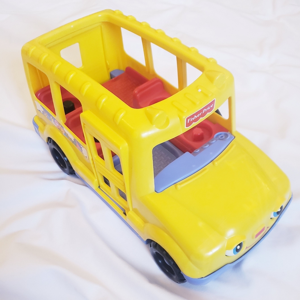 Vintage 1998 Fisher-Price Yellow School Bus
